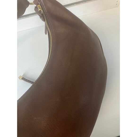 MICHAEL KORS MEDIUM BROWN PEBBLED LEATHER VINTAGE HOBO BAG - Picture 8 of 16